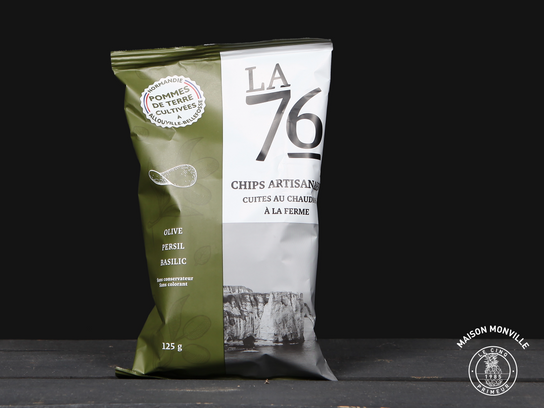 Chips La 76 Gout Olive, Persil et Basilic