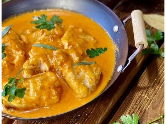 Lotte sauce à l'Américaine avec son Artichaut Tourné