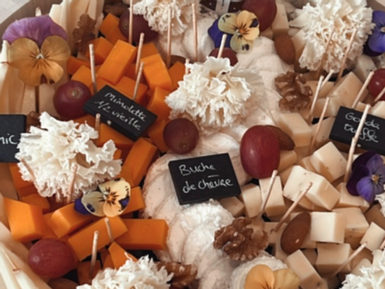 Plateau apéro 10 personnes avec déco