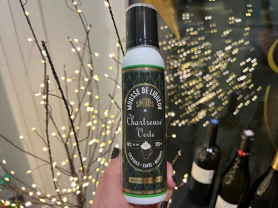 Mousse de liqueur chartreuse verte
