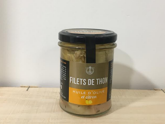 Filets de thon a l'huile d'olive et citron
