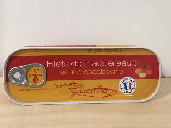 Filets de maquereaux sauce escabèche 85g