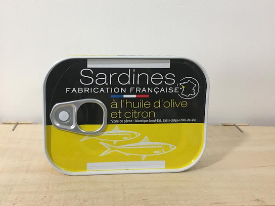 Sardines à l'huile d'olive et citron 115g