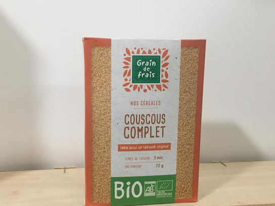 couscous complet bio 500g grain de blé