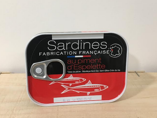 Sardines au piment d'Espelette 115g