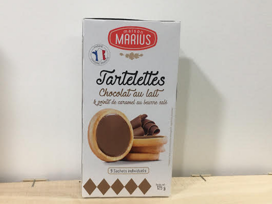 Tartelettes chocolats au lait et caramel beurre salé
