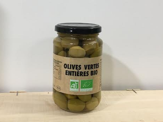 olives verte entières bio
