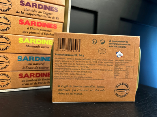 Sardines à l'huile d'olive BIO et à la salicorne