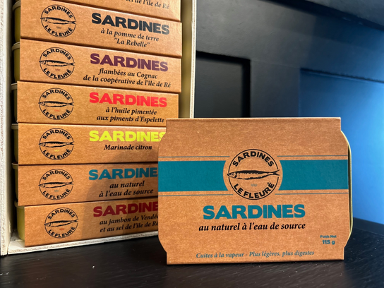 Sardines au naturel à l'eau de source