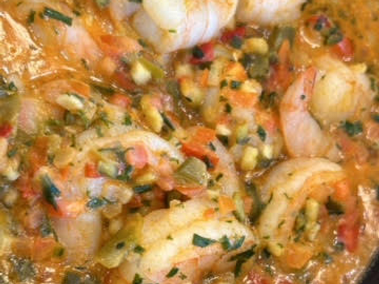 Ragout de gambas aux petis légumes