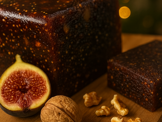 Pâte de fruit pour fromage figue, noix