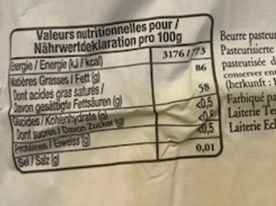 Beurre Baratte demi-sel