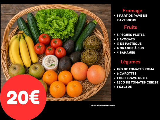 Le panier de fruits et legumes de la semaine