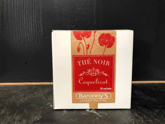 Thé noir coquelicot Baronny's sachet 40 gr