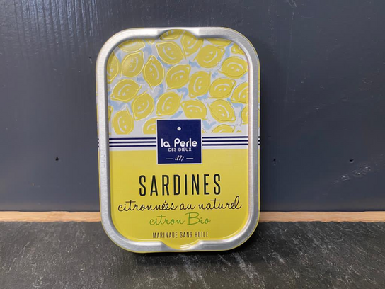 Sardines citronnées au naturel citron Bio