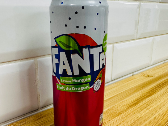 Canette Fanta, mangue, fruit du dragon
