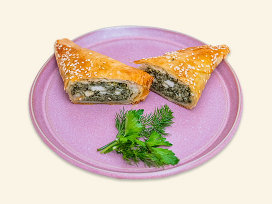 Spanakopitta, feuilleté épinards et fromages grecs