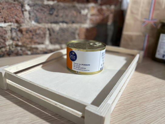 Ravioli de poisson au coulis de langoustines