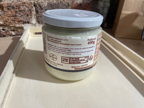 Riz au Lait à la Vanille de Madagascar