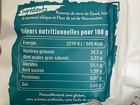Chips en N'ord nature