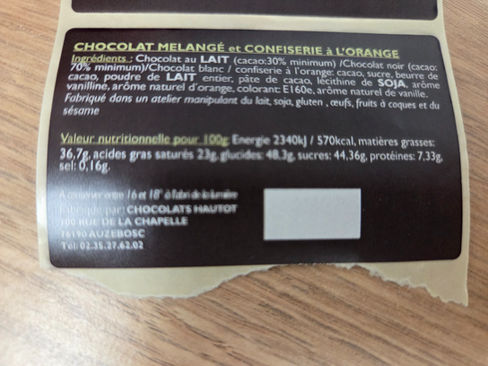 Fritures chocolatées
