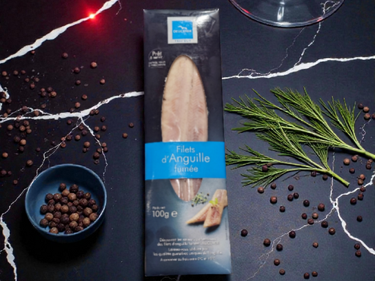 Filets d’Anguille Fumée 100g