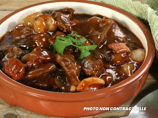 Fricassée de boeuf à l'échalote