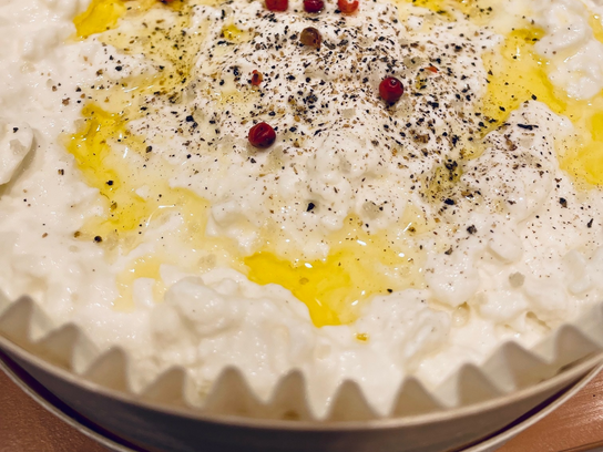 La boite de burrata à partager + tartare de légumes frais