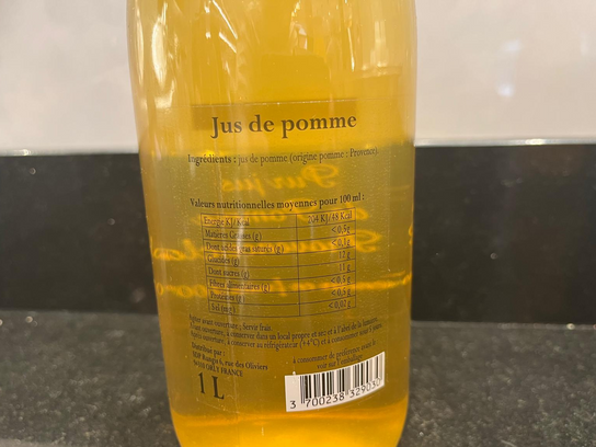 Jus de pomme de Provence