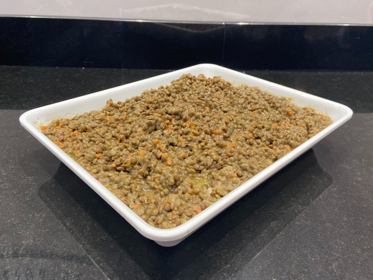 Lentilles cuisinées
