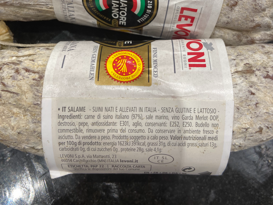 Saucisson maigre Italien