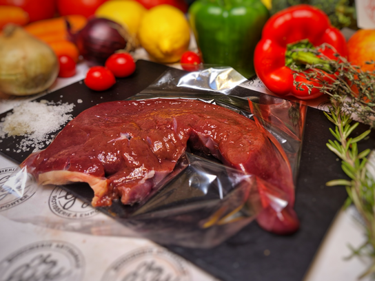 Tranche de Foie de veau préparée et dénervée