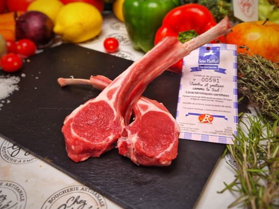 Côte d'agneau première ou seconde préparée - 100/120 g