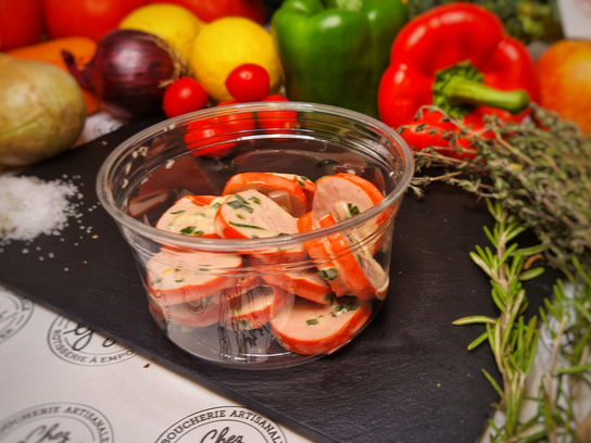 Cervelas en vinaigrette