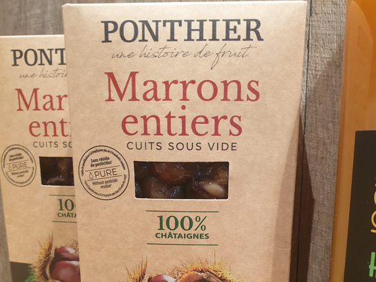 Marrons cuits sous vide