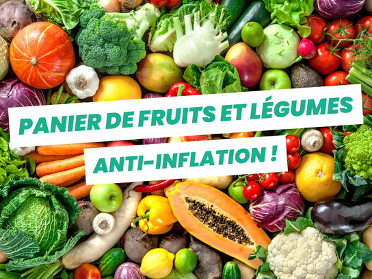 Panier de fruits et légumes anti-inflation