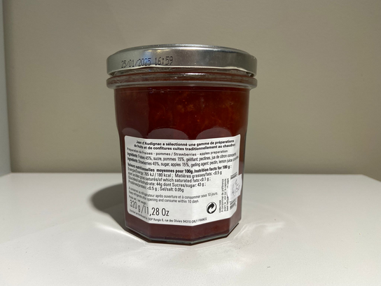 Confiture de fraise cuite au chaudron