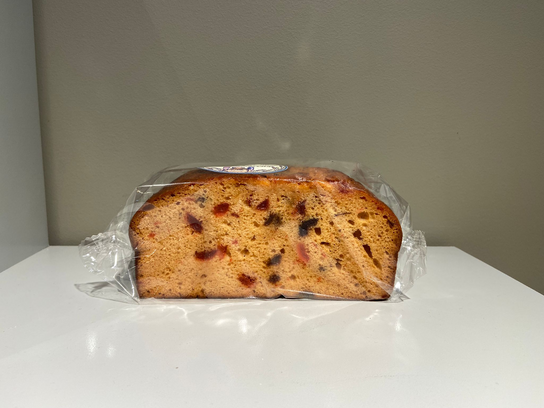 Cake aux cerises rouges