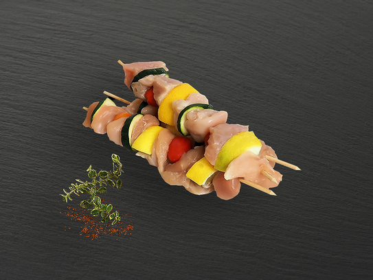 Brochette de poulet nature