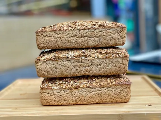 Pain l'avoine trancher