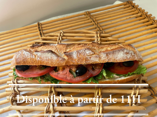 Sandwich thon crudités