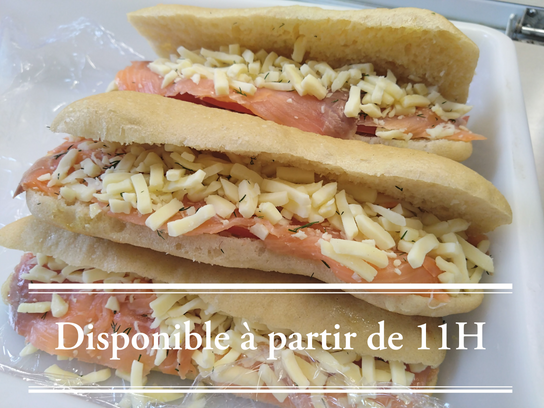 Panini au saumon fumé