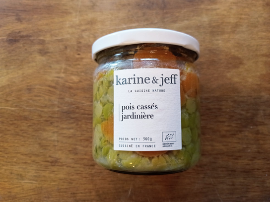 Pois cassés jardinière - Karine & Jeff
