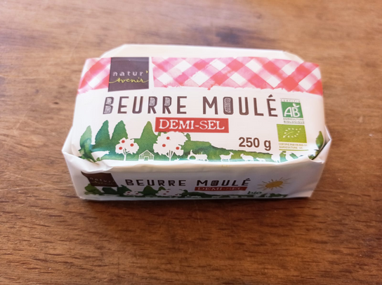 Beurre moulé 1/2 sel 250g - Natur'Avenir