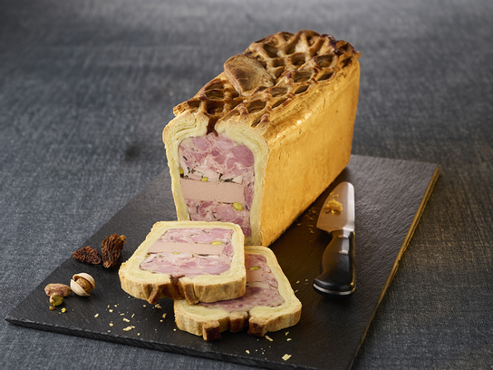 Pâté en croûte de pintade aux morilles
