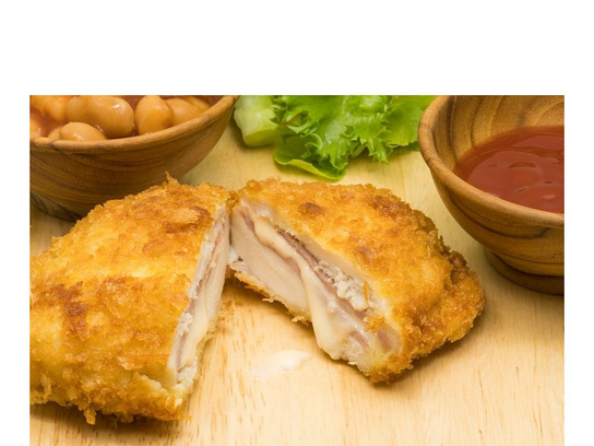 Escalope de poulet au bacon façon cordon bleu