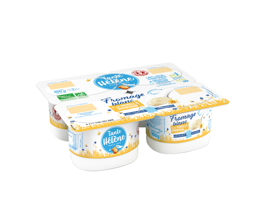 Fromage blanc à la vanille Bourbon 4x100g