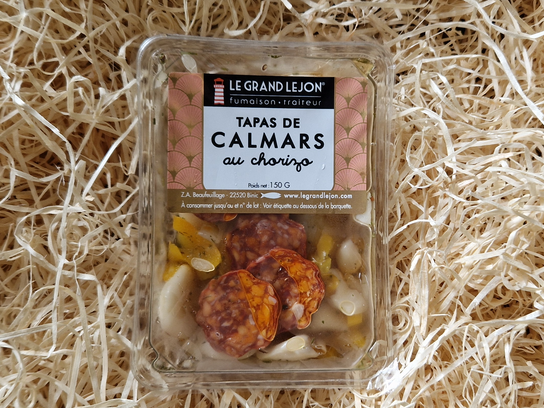 Tapas de calmars au chorizo