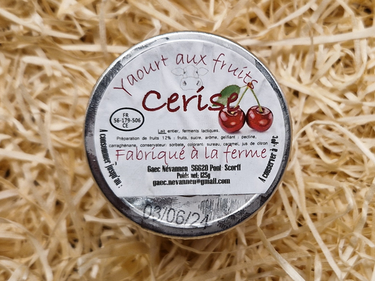 Yaourt fermier cerise