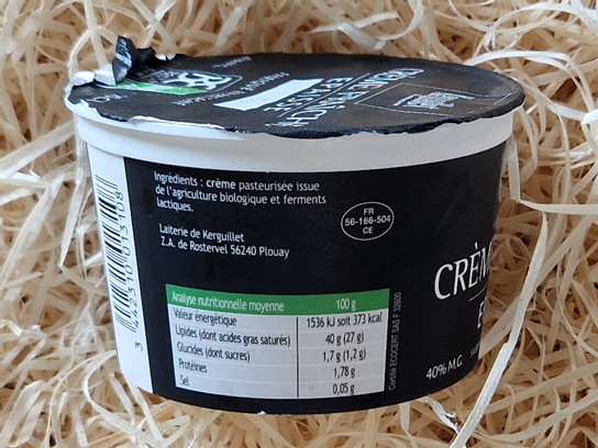 Crème fraîche épaisse - Bio